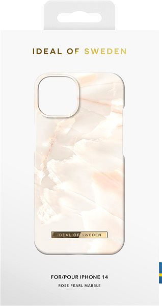 Kryt na mobil Fashion iDeal Of Sweden na iPhone 14 Rose Pearl Marble ...
