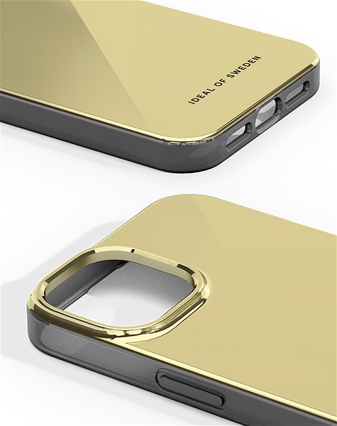 Telefon tok iDeal Of Sweden Clear Case Mirror Gold iPhone 15 tok ...