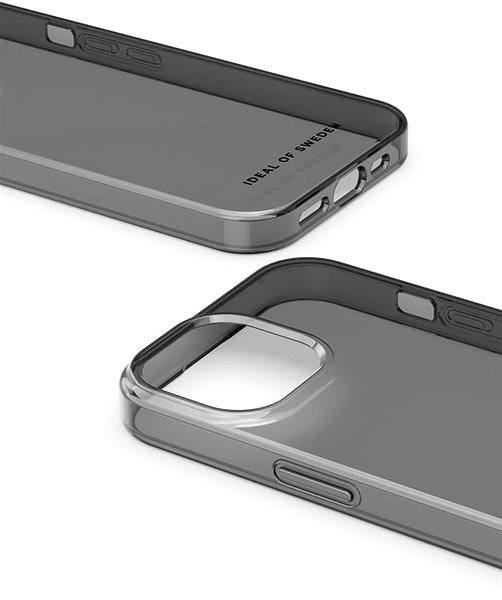 Kryt na mobil iDeal Of Sweden Ochranný kryt Clear Case na iPhone 15 Tinted Black ...