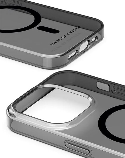 Kryt na mobil iDeal Of Sweden Ochranný kryt Clear Case s Magsafe na iPhone 15 Pro Tinted Black ...