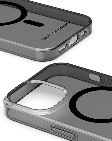 Handyhülle iDeal of Sweden Schutzhülle Clear Case mit Magsafe für iPhone 15 Tinted Black ...