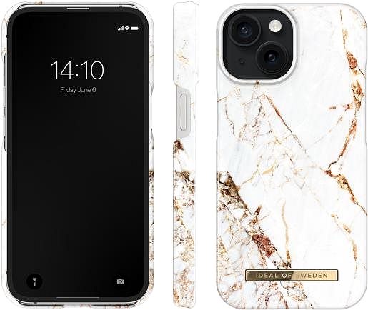 Handyhülle iDeal of Sweden Schutzhülle Fashion für iPhone 15 Carrara Gold ...