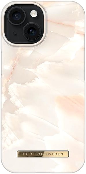 Kryt na mobil iDeal Of Sweden Ochranný kryt Fashion na iPhone 15 Rose Pearl Marble ...