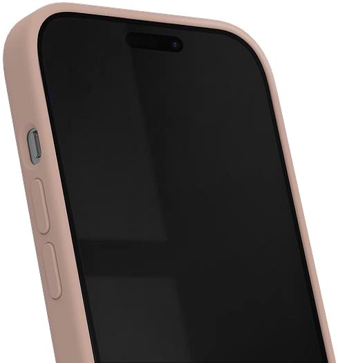 Telefon tok iDeal Of Sweden Blush Pink iPhone 15 szilikon tok ...