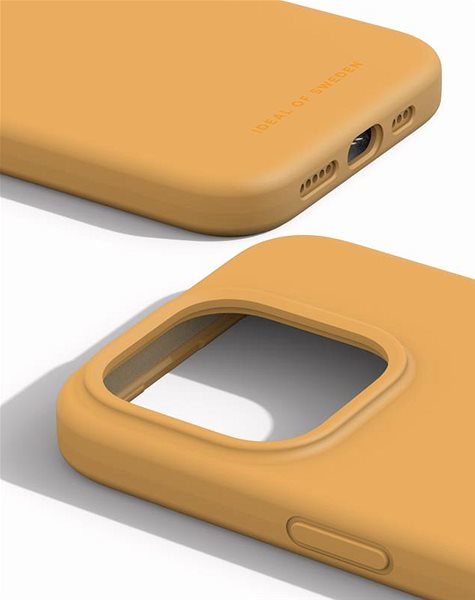 Kryt na mobil iDeal Of Sweden Silikónový ochranný kryt na iPhone 15 Pro Apricot ...