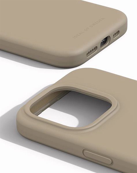 Kryt na mobil iDeal Of Sweden Silikónový ochranný kryt na iPhone 15 Pro Beige ...
