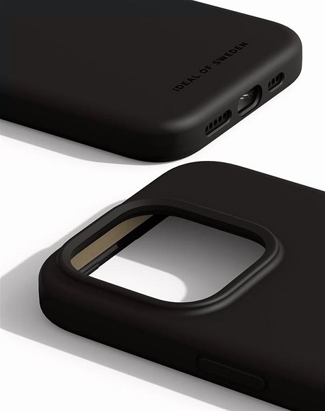 Kryt na mobil iDeal Of Sweden Silikónový ochranný kryt na iPhone 15 Pro Black ...