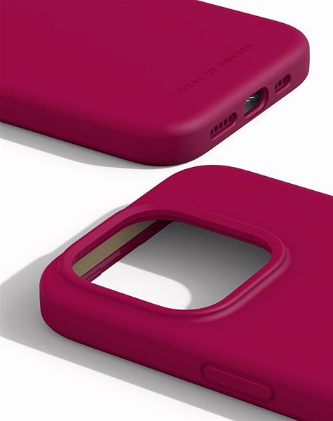 Kryt na mobil iDeal Of Sweden Silikónový ochranný kryt na iPhone 15 Pro Magenta ...