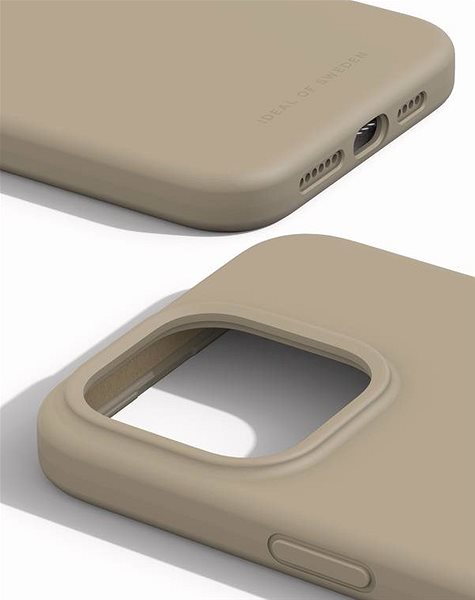 Kryt na mobil iDeal Of Sweden Silikónový ochranný kryt na iPhone 15 Pro Max Beige ...