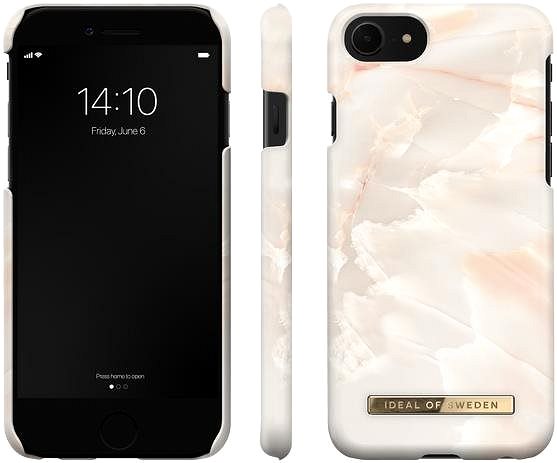 Telefon tok iDeal Of Sweden Fashion iPhone 11 Pro/XS/X rose pearl marble tok ...