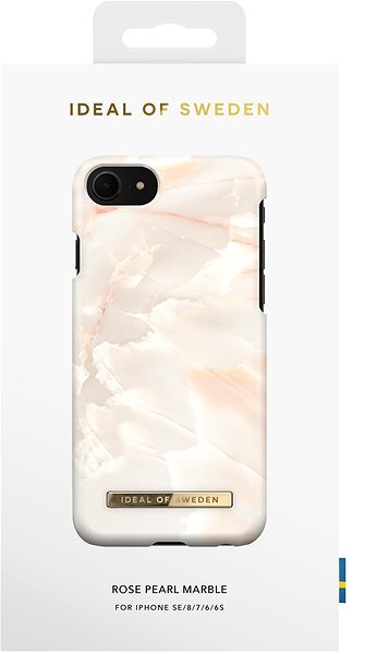 Telefon tok iDeal Of Sweden Fashion iPhone 11/XR rose pearl marble tok ...