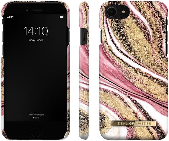 Kryt na mobil iDeal Of Sweden Fashion pre iPhone 12/12 Pro cosmic pink swirl ...
