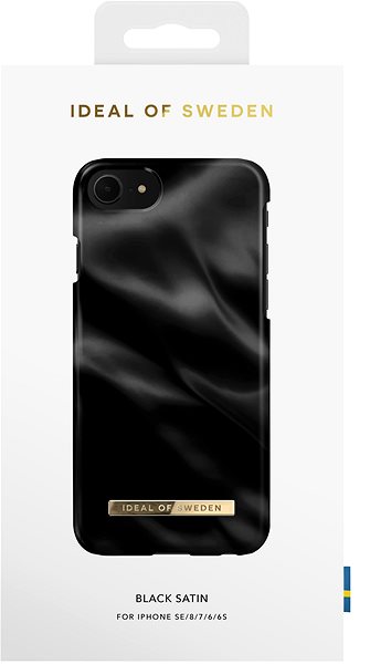 Kryt na mobil iDeal Of Sweden Fashion pre iPhone 8/7/6/6S/SE (2020/2022) black satin ...