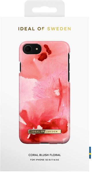 Kryt na mobil iDeal Of Sweden Fashion pre iPhone 8/7/6/6S/SE (2020/2022) coral blush floral ...