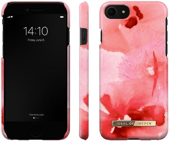 Handyhülle iDeal Of Sweden Fashion für iPhone 8/7/6/6S/SE (2020/2022) - coral blush floral ...
