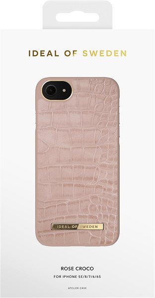 Telefon tok iDeal Of Sweden Atelier iPhone 12/12 Pro rose croco tok ...