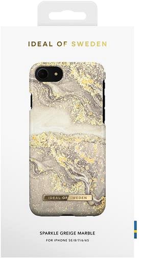 Handyhülle iDeal Of Sweden Fashion für iPhone 8/7/6/6S/SE (2020/2022) - sparle greige marble ...