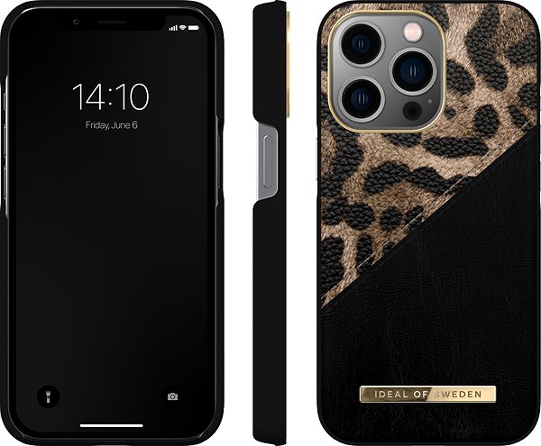 Handyhülle iDeal Of Sweden Atelier Cover für iPhone 13 - Midnight Leopard ...