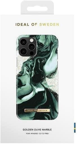 Handyhülle iDeal Of Sweden Fashion Cover für iPhone 12/12 Pro - Golden Olive Marble ...