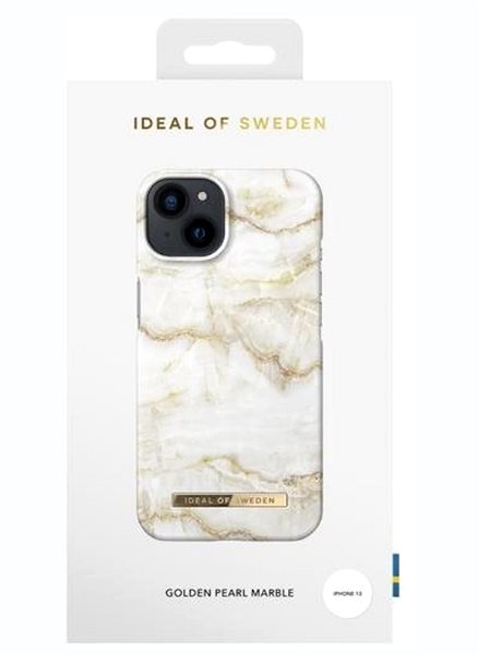 Handyhülle iDeal Of Sweden Fashion Cover für iPhone 13 - Golden Pearl Marble ...