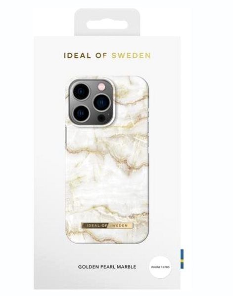 Handyhülle iDeal Of Sweden Fashion Cover für iPhone 13 Pro - Golden Pearl Marble ...