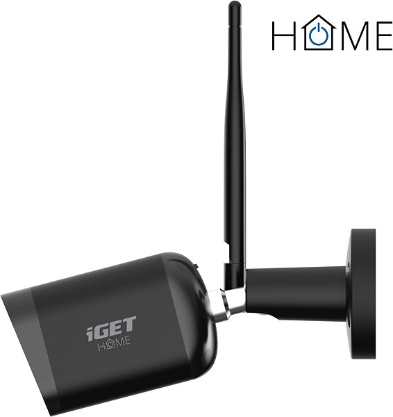 Überwachungskamera iGET HOME Camera CS6 Black - - robuste IP FullHD Außenkamera mit Bewegungs- und Geräuscherkennung un ...