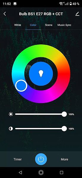 LED Bulb iGET HOME BS3 Smart Bulb E14 5,5W RGB+CCT ...