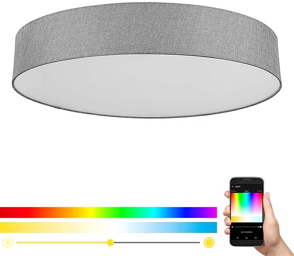 Ceiling Light Eglo 98669 - LED RGB Dimmable Ceiling Light ROMAO-C LED/42W/230V + Remote Control Features/technology