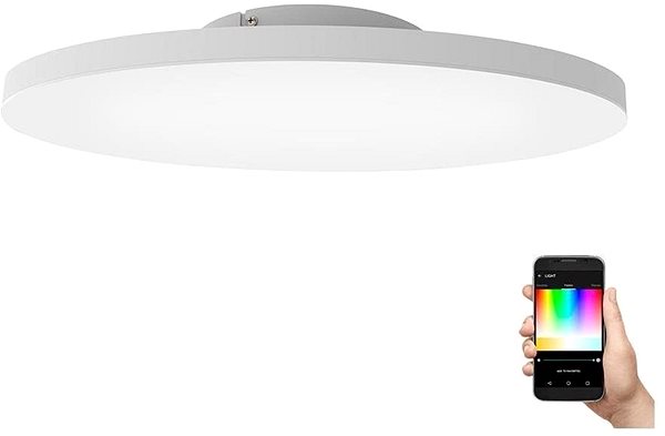 Stropní světlo Eglo 99121 - LED RGB Stmívatelné stropní svítidlo TURCONA-C LED/30W/230V + dálKové ovládání ...