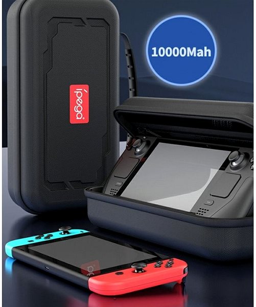 Obal na Nintendo Switch iPega SW099 Puzdro s Batériou 10 000 mAh pre Nintendo Switch a Steam Deck Black ...