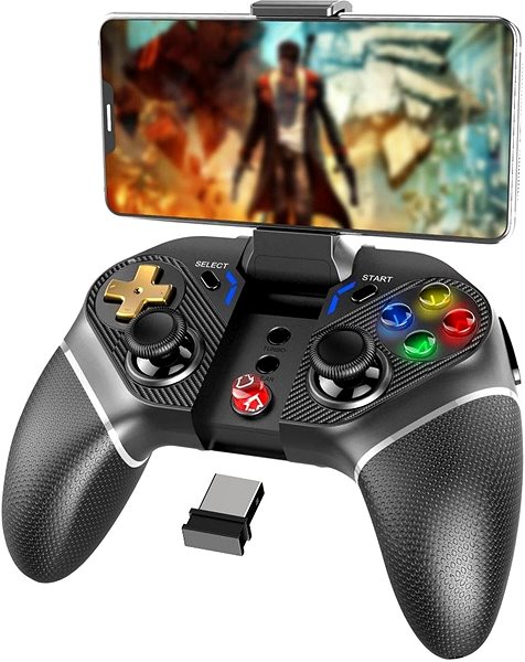 Gamepad iPega 9218 Wireless Controller pre Android/PS3/N-Switch/Windows PC Bočný pohľad