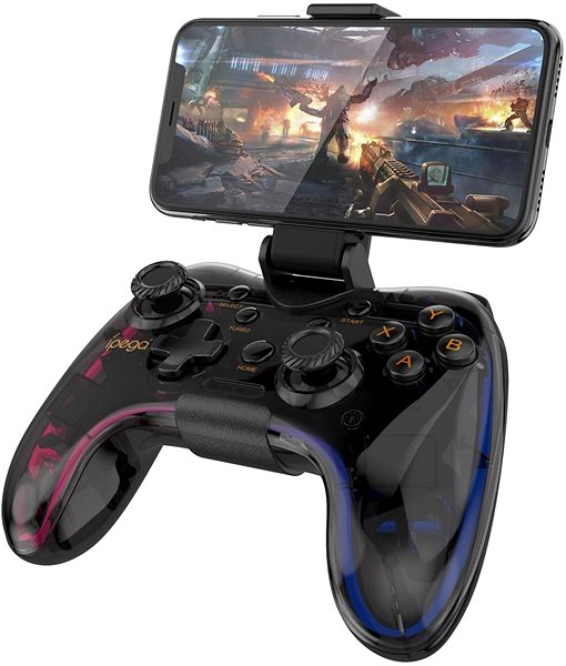 Gamepad iPega 9228 Wireless Gaming Controller für Android/iOS/PC/PS4/PS3/N-Switch transparent ...