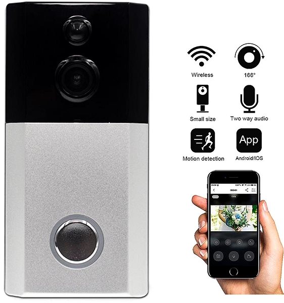 Doorbell iQtech SmartLife C300, Wi-Fi Doorbell with Camera Features/technology