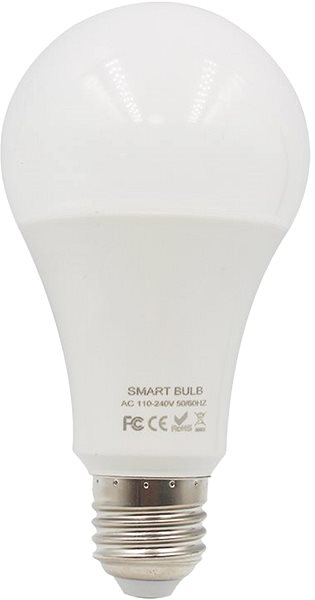 LED Bulb iQ-Tech SmartLife WB009, Wi-Fi E27 socket, 10W, coloured Screen