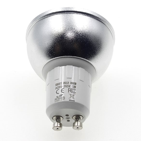 LED Bulb iQ-Tech SmartLife GU10, Wi-Fi GU10 socket, 5W, coloured Screen