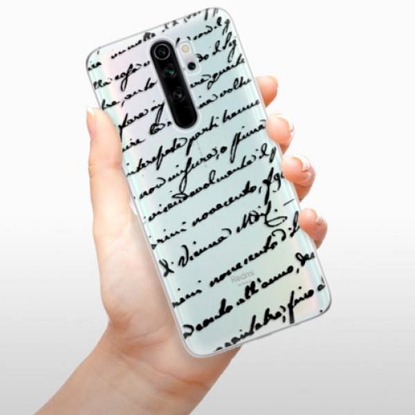 Kryt na mobil iSaprio Handwriting 01 Black pre Xiaomi Redmi Note 8 Pro ...