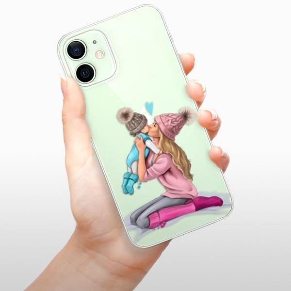 Kryt na mobil iSaprio Kissing Mom – Blond and Boy pre iPhone 12 ...