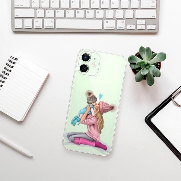 Kryt na mobil iSaprio Kissing Mom – Blond and Boy pre iPhone 12 ...
