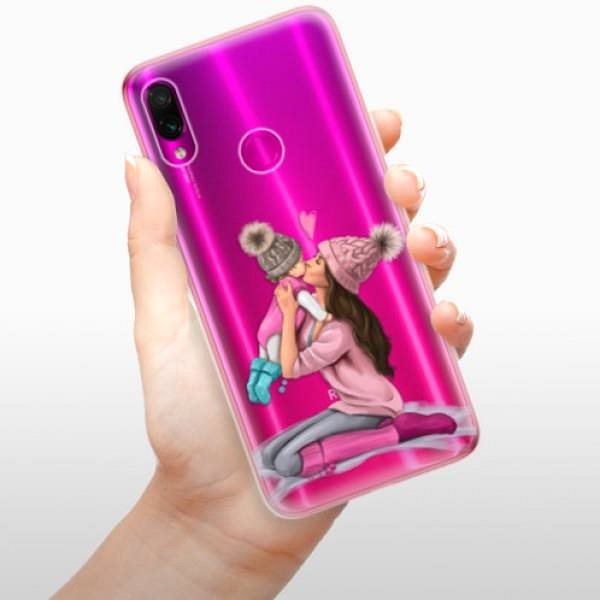 Kryt na mobil iSaprio Kissing Mom – Brunette and Girl na Xiaomi Redmi Note 7 ...