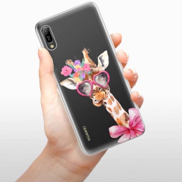 Kryt na mobil iSaprio Lady Giraffe na Huawei Y6 2019 ...