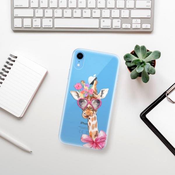 Kryt na mobil iSaprio Lady Giraffe pro iPhone Xr ...