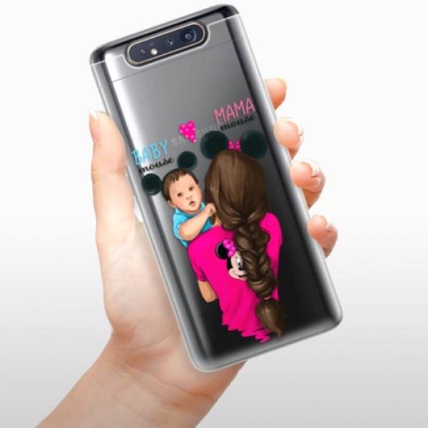 Kryt na mobil iSaprio Mama Mouse Brunette and Boy na Samsung Galaxy A80 ...