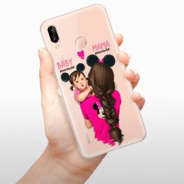 Kryt na mobil iSaprio Mama Mouse Brunette and Girl na Huawei P20 Lite ...