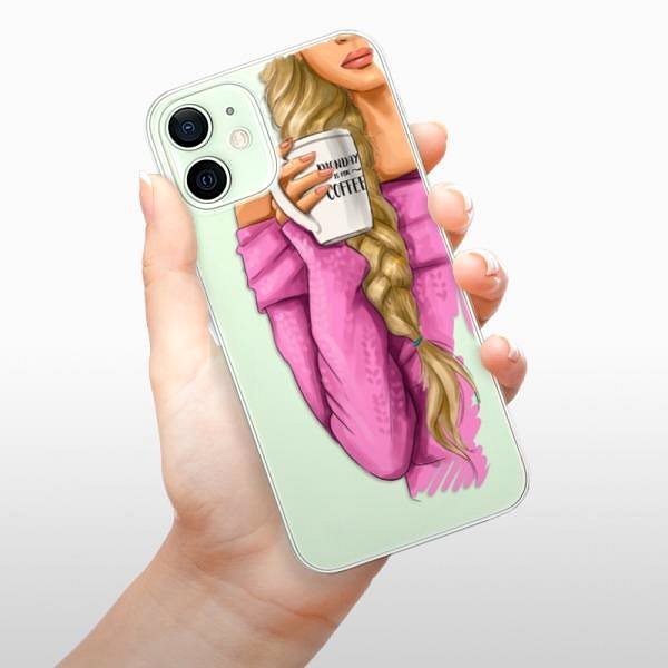 Kryt na mobil iSaprio My Coffe and Blond Girl pro iPhone 12 mini ...