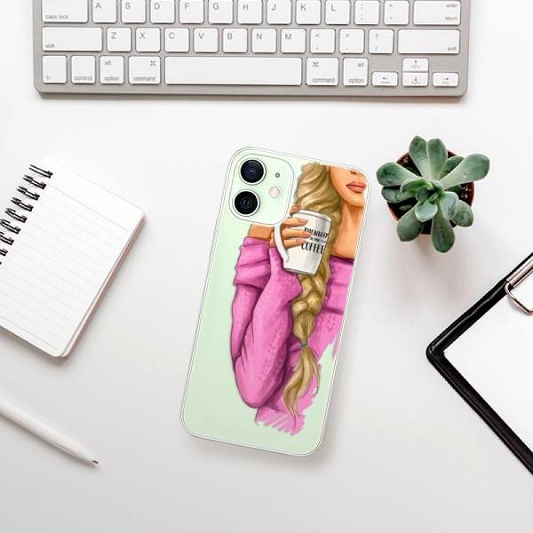 Kryt na mobil iSaprio My Coffe and Blond Girl pro iPhone 12 mini ...