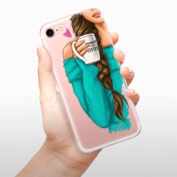 Kryt na mobil iSaprio My Coffe and Brunette Girl pre iPhone 7/ 8/ SE 2020/ SE 2022 ...