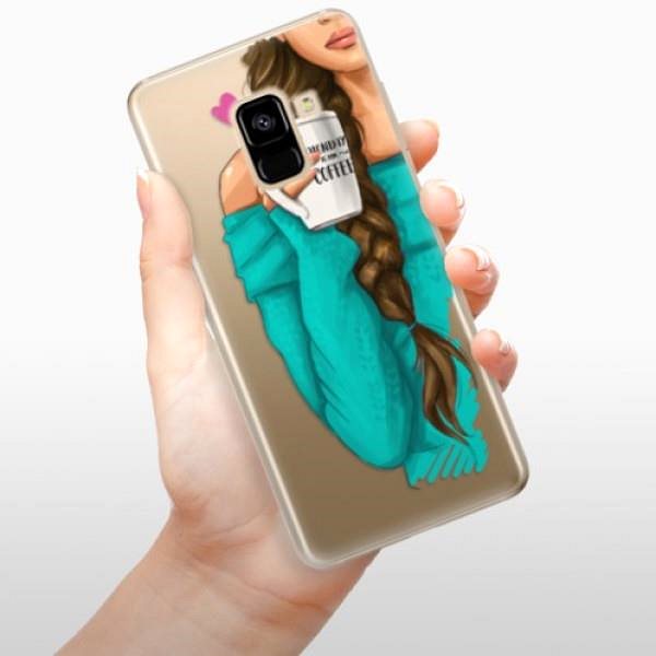 Kryt na mobil iSaprio My Coffe and Brunette Girl pre Samsung Galaxy A8 2018 ...