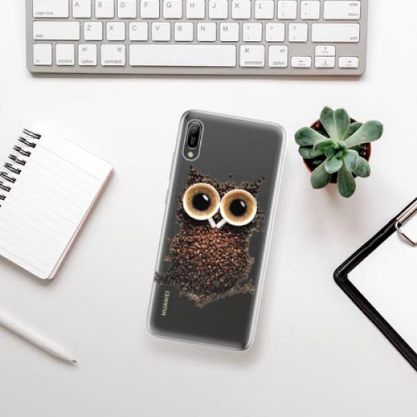 Kryt na mobil iSaprio Owl And Coffee na Huawei Y6 2019 ...