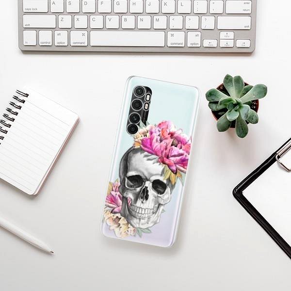 Kryt na mobil iSaprio Pretty Skull na Xiaomi Mi Note 10 Lite ...