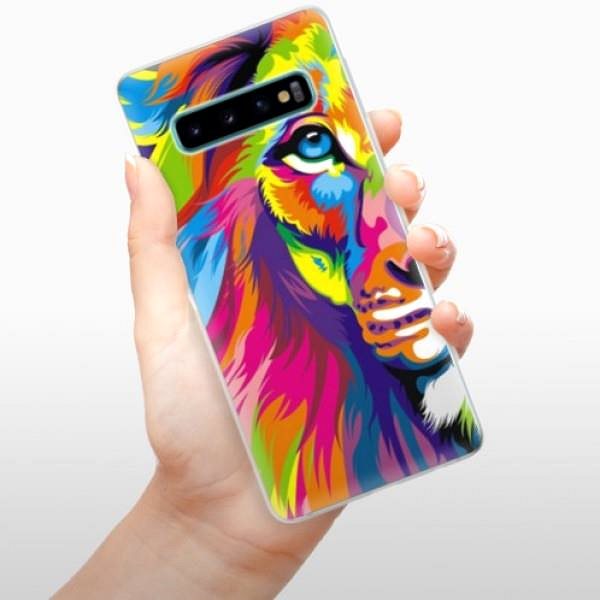Kryt na mobil iSaprio Rainbow Lion na Samsung Galaxy S10 ...